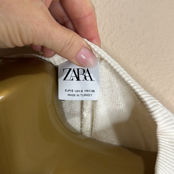 ZARA Macramé Detail Sweatshirt, Size S (Oversized), EUC - Picture 3 of 6